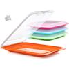 Set 4 Contenitori Porta Affettati Frigo Impilabili Salva Freschezza BPA FREE