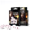 Q-WORKSHOP Classico Runico Bianco & Rosso 7 Dadi Set per RPG D&d Giochi