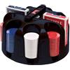 BICYCLE Girevole Poker Chip Cremagliera Con Maniglia, 200 X Chips, 2 Ponti