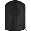 Generic Copertura per barbecue in tessuto Oxford 600D, resistente, resistente alle intemperie, per griglia rotonda a carbone, copertura protettiva nera 100 x 90 cm