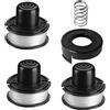 BaolijinMM Bobina per decespugliatore Black & Decker GL250 GL310 GL360, bobina e filo per decespugliatore A6226 (3 bobine + 1 molla + 1 tappo)