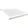 Fengshui Tela per tenda da sole, 5 x 3 m, colore crema, tessuto per tenda da sole con mantovana, in poliestere resistente alla luce, ricambio per tende da sole da terrazza e giardino