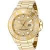 INVICTA Grand Diver 48613 - Orologio da uomo, impermeabile, analogico, movimento al quarzo, in acciaio inossidabile con quadrante oro, 52 mm