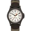 Timex TW4B08100 Expedition Acadia Uomo, Marrone/Naturale/Marrone/Tessuto, One Size, Militare