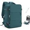 SZSYCN Zaino da Viaggio con Sottovuoto Ryanair 40x30x20 Sottovuoto con Pompa Borse da Cabina per Ryanair 40x20x25 Bagaglio a Mano Easyjet 45x36x20 Zaino Casual Borsa per Computer Portatile