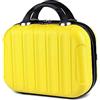 Balakaka Beauty Case da Viaggio 10L, 14 pollici Beauty Case Rigido Donna con Manico, Impermeabile ABS Trucchi Borsa per Cosmetici Può Essere Appeso ai Bagagli, Giallo limone