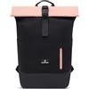 Johnny Urban Zaino donna e uomo Nero Pink - Luca Medium | Zaino da giorno con scomparto per laptop - Ideale per lavoro, università, scuola e viaggio - 17 l - Idrorepellente