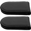 JOINPAYA Porta Soldi Uomo in Pu Nero, 2 Pezzi, Clip per Contanti Multifunzionale, Ferma Soldi Pratico per Shopping e Viaggio, Elegante e Compatto