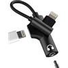 Aksenli Adattatore Lightning a Jack 3.5mm Cuffie(2in1)per iPhone 14 13 12 Pro per Apple MFi Certified Cavo Aux Audio Caricatore Adapter per iPad Cavetto Accessori Autoradio Lighting Auricolari Ricarica Dongle