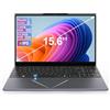 DREAMFYRE Computer portatile 15,6 FHD IPS, AMD Ryzen 5 3500U, 16GB RAM, 512GB SSD, RJ45, WiFi 2.4/5GHz, Bluetooth, tastiera AZERTY con pellicola siliconica, per ufficio, studio, giochi leggeri e uso quotidiano