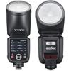 Godox V100C V100 C V100-C Testa Rotonda Fotocamera Flash Speedlite per Canon EOS Fotocamere 100Ws TTL HSS 1/8000s 2.4G Built-in LED Luce di Riempimento