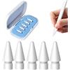 Wilbeva 5 Pezzi Punte per Apple Pencil 2 & 1 Generazione Pencil USB-C, Alta Sensibilità Punta Tips Ricambio Accessori (con Scatola Blu)