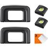 K&F Concept 2PCS Eyecup Conchiglia Oculare Fotocamere & 2 PCS Hot Shoe Cover,Eyepiece Viewfinder DK-25 Compatibile con Nikon D5600 D5500 D5300 D5200 D5100 D5000 D3500 D3400 D3300