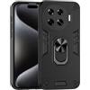 Jiajihua Compatibile con Tecno Spark 20 Pro Plus Caso,Compatibile con Tecno Spark 20 Pro+ 4G KJ7 Supporto magnetico per auto [PC+TPU] 2 in 1 Black