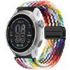 GIOPUEY Cinturini Magnetica Compatibile con COROS Apex 4 42mm, Cinturino in Morbido Nylon Intrecciato [Unisex] [Traspirante] - Colourful-B