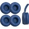Voarmaks Confezione da 4 cuscinetti auricolari di ricambio compatibili con cuffie JBL Tune 510BT, 520BT, 450BT, 460BT, 500BT, JBL Junior 320 320BT, JR 300BT, 310BT, con pelle stropicciata, blu