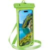 ONEFLOW Custodia impermeabile per Xiaomi Mi A3, finestra touch e fotocamera + cinturino e passante per tracolla, verde (verde palma)