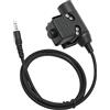 Yunseity Adattatore per Cuffia Militare PTT U94, Connettore Adattatore per Cuffia Walkie Talkie PTT per Jack da 3,5 Mm per Telefono Cellulare