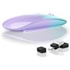 Uiosmuph G11 Mouse Wireless Ricaricabile, Mouse Senza Fili Silenzioso, 2,4 GHz con Ricevitore di Tipo C e USB per Laptop/PC/Mac/Chromebook, Verde e viola