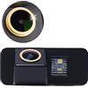 Dynavsal Obiettivo dorato super grandangolare super HD telecamera di ricambio per Ford Mondeo MK4/Focus 2 MK2.5 Facelifted Hatchback/EcoSport MK1 MK2/Kuga/Fiesta MK6/Galaxy MK3/S-Max MK1/Grand C-Max MK2/C-Max