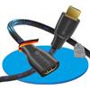 Sonero® cavo di prolunga Premium High Speed HDMI 4K, spina HDMI, contatti dorati, doppia schermatura, rivestimento in tessuto, 2,00 m