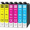 Yowell 6 cartucce 603XL Multipack compatibili con Epson 603 603XL per stampanti a colori Expression Home XP-3105 XP-2100 XP-2105 XP-4100 XP-4105 Workforce WF-2830 WF-2810 WF-2835 WF-2850