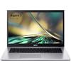 Acer Aspire 3 A317-54-73VM, Computer portatile 17,3 Full HD IPS, PC portatile (Intel Core i7-1255U, RAM 16 GB, SSD 512 GB, Intel Iris Xe Graphics, Windows 11), Laptop Grigio, Tastiera AZERTY