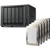 Synology Diskstation NAS DS1525 + 20 TB bundle Hard disk (5 X 4 TB) serie 5 Bay Plus con Ryzen R1600, 8 GB RAM
