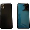 Generico Ricambio Copri Batteria compatibile con Xiaomi Redmi Note 10 5G M2103K19G (NON con 4G) Posteriore Back Cover Retro Scocca in plastica + lente Cornice + Biadesivo (Nero)
