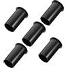 UTHCLO Plastica Tubo Porta Altoparlante 5 Pezzi Nero | Bass Reflex, Finitura Resistente alle Macchie, Adatto a Speaker Car e Portatile