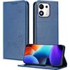 XINYEXIN Custodia in Pelle per Honor 600 Smart 5G | Blu, Cover a Libro, Portafoglio, Blocco RFID, Slot per Carte, Chiusura Magnetica, Supporto, Antiurto