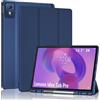 ProCase Cover per Lenovo Idea Tab Pro 12,7 Pollici 2025 con Portapenne, Custodia Protettiva Lenovo Tab Pro Smart Cover TB373FU/TB375FC -Blu Marino