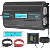 GIANDEL 2000W Inverter Onda Sinusoidale Pura 12V a 230V Anello Magnetico | Convertitore con schermo LCD e compatibilità LiFePO4 per elettrodomestici, casa, camper, camion e solare off-grid