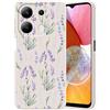 Guxira Cover Protettiva per Xiaomi Redmi Note 13 Pro 4G, Carino Floreale Design Custodia Antiurto Silicone Cover Antipolvere Protettiva Case per Redmi Note 13 Pro 4G - Lavanda