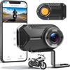 GOHHDL Mini Dashcam per moto 1080P HD, Telecamera Anteriore Impermeabile IP66 senza display, App e Wi-Fi, registrazione in loop, Mini Modello Portatile con kit di montaggio, Regali per Motociclisti