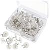 Semazz Puntine per Cielo Auto,100 PCS Perni a Torsione Trasparenti Spilla Tappezzeria Chiodino in Plastica Twist Pins per Fodere per Tappezzeria Materassi Gonne per Letto