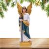 Generic Statuette di angelo custode, decorazione per mensole di angelo, statua di in resina, decorazione da tavolo Arcangelo San Raffaele in resina, decorazione da tavolo per chiesa cattolica San