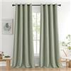 MIULEE Tenda 300cm Altezza Oscuranti per Interni 2 Pezzi, Tenda Verde Salvia Moderna per Soggiorno, Tende Oscurante Finestra Camera da Letto Salotto, Tende Coprenti per Interni con Anelli 140x300 CM