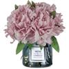 Blosmon,Tavolino da caffè rosa con fiori lilla e vaso grigio, per casa, soggiorno, camera da letto, comodino, peonia, fiori artificiali in vaso scrivania da ufficio
