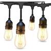 Dotrvmp Catena Luminosa Esterno 30m【PESANTE】 S14 LED 2W E27, IP65 Impermeabile e Robusta Collegabile Antirottura 2700K Bianco Caldo per Giardino, Patio, Balcone, Feste, Matrimoni, Giardini, Terrazze