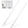 TRMPLX 2 Pezzi Bastone Tenda a Pressione Senza Foratura, Estensibile Regolabile 30-45 cm Colore Bianco, Ideale per Finestre Piccole e Armadi Domestici