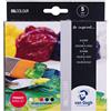 Vangogh Colori ad olio Van Gogh - Set di miscelazione primaria 5 x 20 ml - Alta pigmentazione, consistenza burrosa - Include opuscolo sulla miscelazione dei colori - Ideale per principianti e professionisti