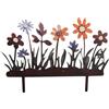 FIUTEKO Picchetto Decorativo per Fiori in Metallo, Picchetto per Piante, Aiuole e Vasi - Decorazione da Giardino Effetto Ruggine, Decorazione Primavera e Pasqua per Balcone e Terrazza