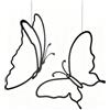 Cryptisg Lineart Farfalla da Appendere, Decorazione da Parete in Metallo Nero con Farfalla, Decorazione da Finestra in Ferro, Farfalle Decorative Minimalista da Parete per Tutto L'Anno