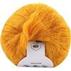 Tomotato Filato di Lana, Popolare Morbido Mohair, Maglia Sciarpa Scialle DIY Forniture (Giallo)
