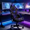 YancLife Copertura per sedia da gaming, con stampa, per sedia da gaming, elasticizzata, con braccioli e copertura posteriore, lavabile, in tessuto morbido per casa, ufficio, studio, sala giochi