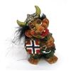 Generisch Romantico troll vichingo, Norge Troll con fiore rosso, 10 cm per interni