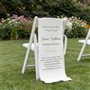 MFCHICIFY Cartello commemorativo per sedia da matrimonio, con scritta In Loving Memory, per sedia, striscione personalizzato, cartello commemorativo per sedia in tessuto di seta per i propri cari (60 x 200 cm