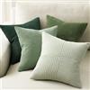 Topfinel Federe per Cuscini 50x50 Verde Chiaro Sfumato 4 Pezzi con Motivo a Mulino - Fodere Decorative per Divano Letto Sedie Giardino Soggiorno Camera da Letto