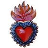 La Casa di Frida - Sacro Cuore, Vari Modelli, Artigianato Messicano in Metallo, da Appendere, 15 x 9,5 cm (6)